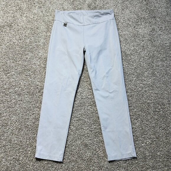 LULU B Womens Sz 14 Light Blue Pull-On Straight Leg Pants - Picture 2 of 8